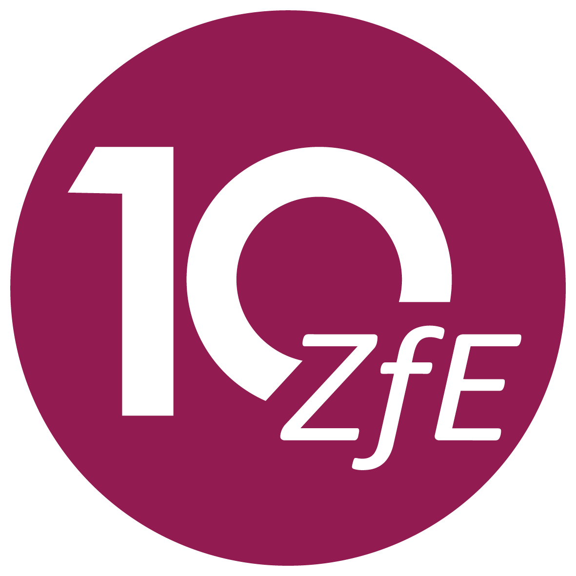 Logo zum 10jährigen Jubiläum des ZfEs - Zentrum für Entrepeneurship
